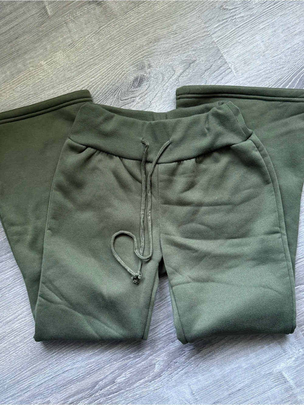 SHEIN Women’s XXSP Olive Green Drawstring Fleece Joggers NWOT